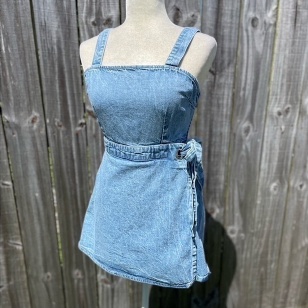 SOLD - Sincerely Jules denim romper